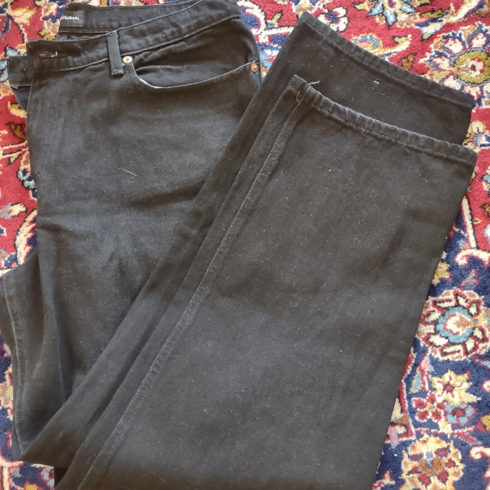 Straight Leg Black Jeans